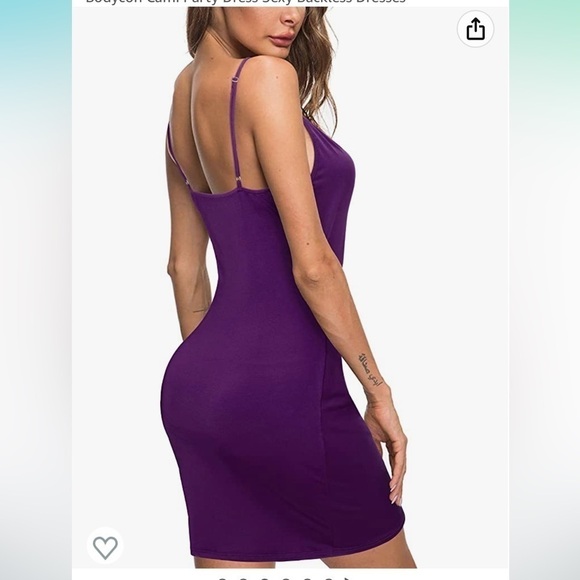 NWT Large Deep V Neck Spaghetti Straps Bodycon Cami Party Dress Sexy Backless - Picture 3 of 6